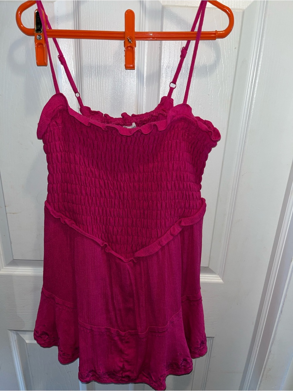 Juniors Size Large 12/14 Hot Pink No Boundaries Romper Shortie Set as pictured